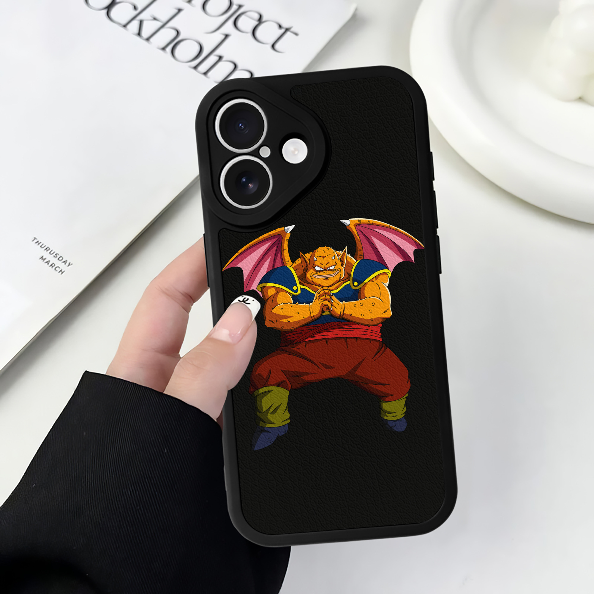 （画像用） ドラゴンボール DRAGON BALL 【iPhone 16シリーズ対応】シリコンスマホケース（レザー調） 材質：シリコン